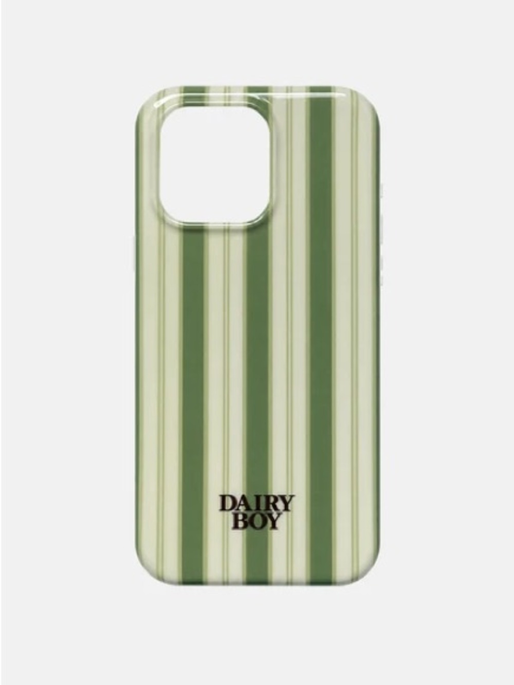Dairy boy farm friends phone case green striped